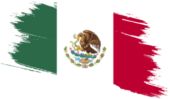 bandeira do méxico com textura grunge png