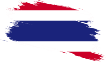 Thailand flag with grunge texture png