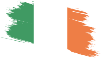 Ireland flag with grunge texture png