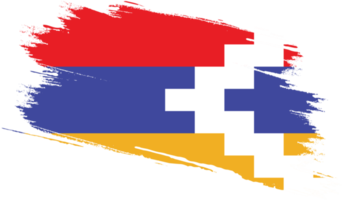 drapeau de la république du haut-karabakh avec texture grunge png