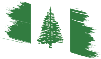 Flagge der Norfolkinsel mit Grunge-Textur png