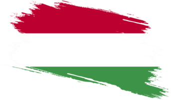 Ungerns flagga med grunge textur png