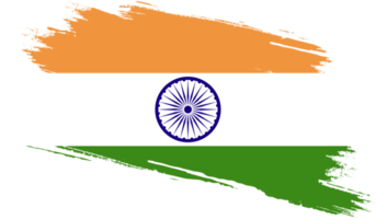 Indien flagga med grunge textur png