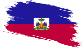 Haïti vlag met grunge textuur png