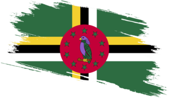 bandeira dominica com textura grunge png