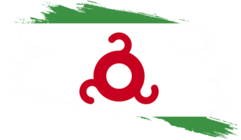 ingushetia flagga med grunge textur png