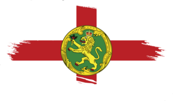 Alderney flag with grunge texture png