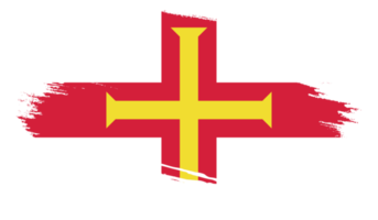 bandeira de guernsey com textura grunge png