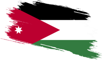 Jordan flag with grunge texture png