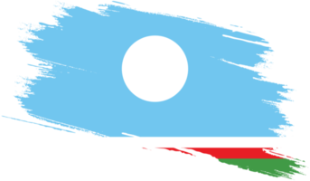 bandera de la república de sakha con textura grunge png