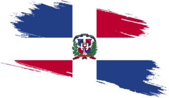 bandeira da república dominicana com textura grunge png