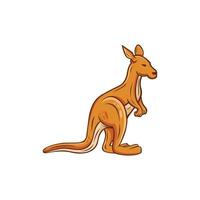 Kangaroo Animal Illustration Creative Logo vector