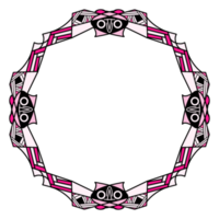 rosa mandala telaio png