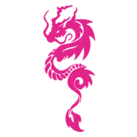 tatuaje de dragón rosa png