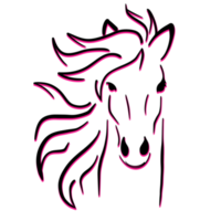 dibujo de cabeza de caballo png