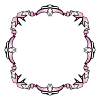marco de mandala rosa png