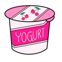 de körsbär yoghurt png