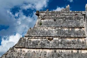 Chichen Itza Mexico pyramid view detail photo