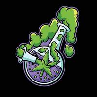 Marijuana Pipe Streetwear Cartoon vector