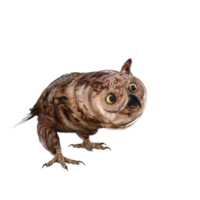 gufi 3d rendere png