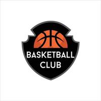 emblema para el club deportivo de baloncesto vector