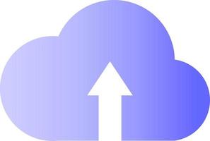 Simple cloud save or upload vector illustration for icon, sign or symbol backup