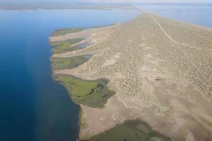 la paz baja california sur mogote península aérea foto