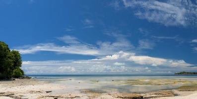 Turquoise Tropical Polynesian Paradise Palm Beach Ocean Sea Crystal Water Borneo Indonesia photo