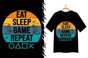 game typography t shirt design vector