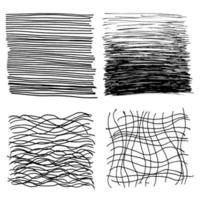 Abstract scribble doodle.  Hand drawn scribble sketch. Isolated vector illustration on white background