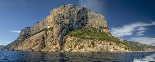 orosei gulf cala gonone rocks sea cliffs Sardinia Italy photo