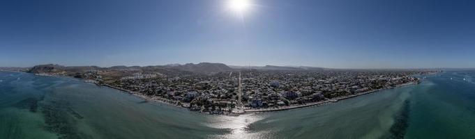 la paz bcs baja california sur mexico aerial view panorama photo