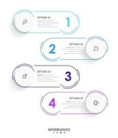 Vector Infographic label design template with icons and 4 options or steps. Can be used for process diagram, presentations, workflow layout, banner, flow chart, info graph.