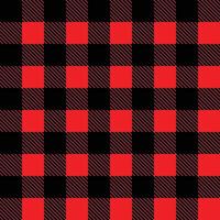 check red. Lumberjack plaid seamless pattern. Red and Black squares pattern. vector