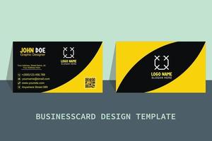 Business Card Template Free Vector