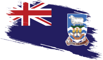 Falkland Islands flag with grunge texture png