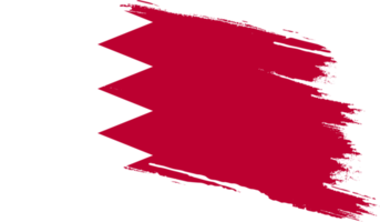 Bahrain-Flagge mit Grunge-Textur png
