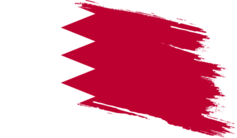 Bahrain flag with grunge texture png