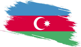 Azerbaijan flag with grunge texture png