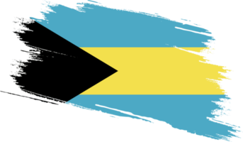 Bahamas flag with grunge texture png