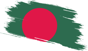 Bangladesh flag with grunge texture png