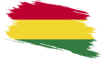 Bolivia flag with grunge texture png