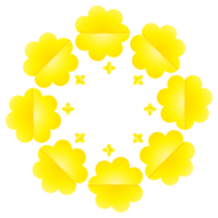 fleur floral élément lumineux décoratif bannière affiche saint valentin carte art conception graphique modèle illustration png