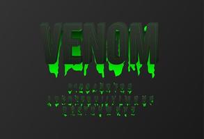 Venom style text effect easy to use vector