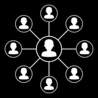 People network icon vector
