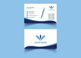 Minimal business card design vector