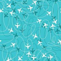 Airplane routes icon seamless vector