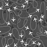 Airplane routes icon seamless vector