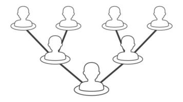 People network icon vector
