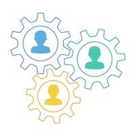 People network icon vector